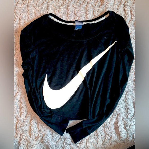nike off the shoulder top